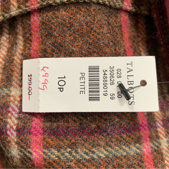 Talbots wool blend A line skirt - Picture 5 of 7